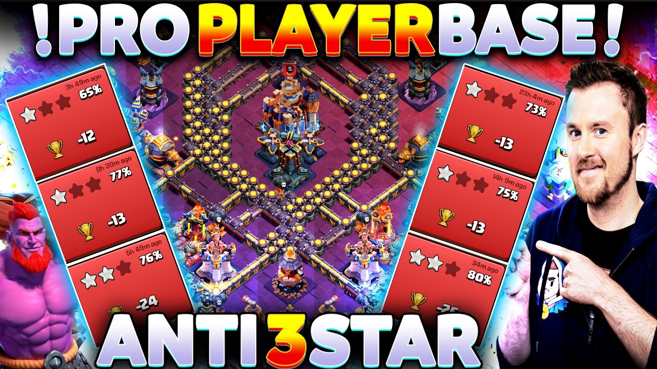 NEW TH18 PRO PLAYER LEGEND BASE COPY LINK | ANTI THROWER TH18 INSANE BASE | BEST TH18 WAR & CWL BASE