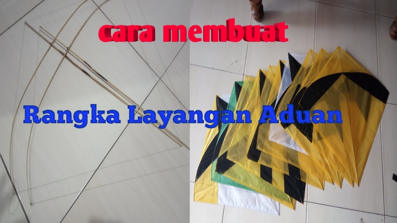 Cara membuat rangka layangan biar seimbang & mudah di naikkan