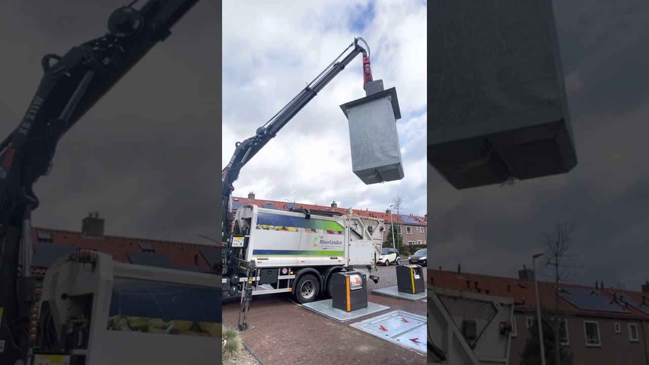 Ondergrondse container ledigen Meerlanden