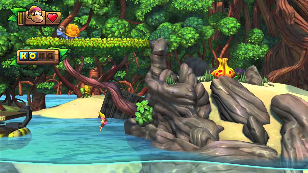 Donkey Kong Country Tropical Freeze 1-1 Mangrovia Bay Extraschwer