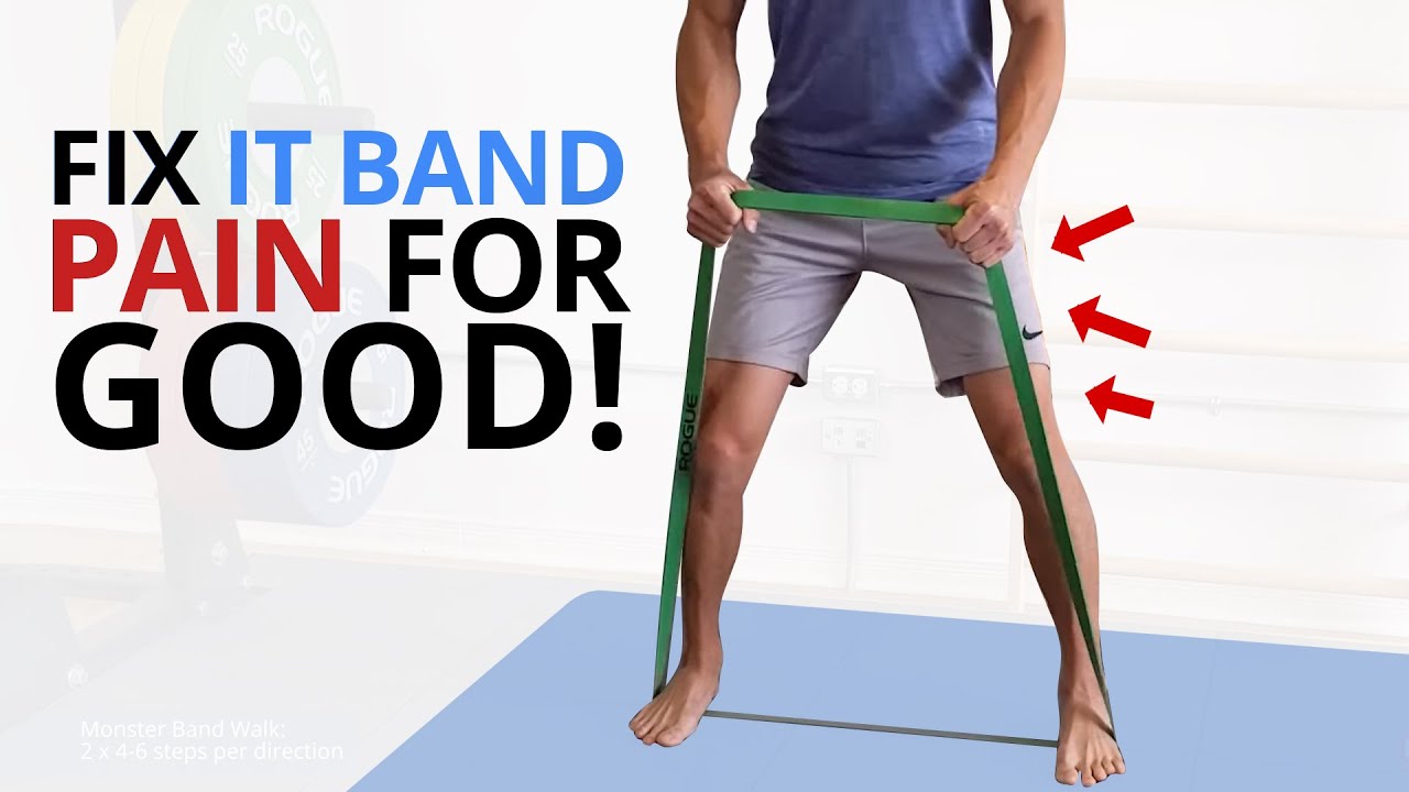 6 Exercises to Fix a Tight IT Band / ITB Syndrome Pain [for GOOD!]