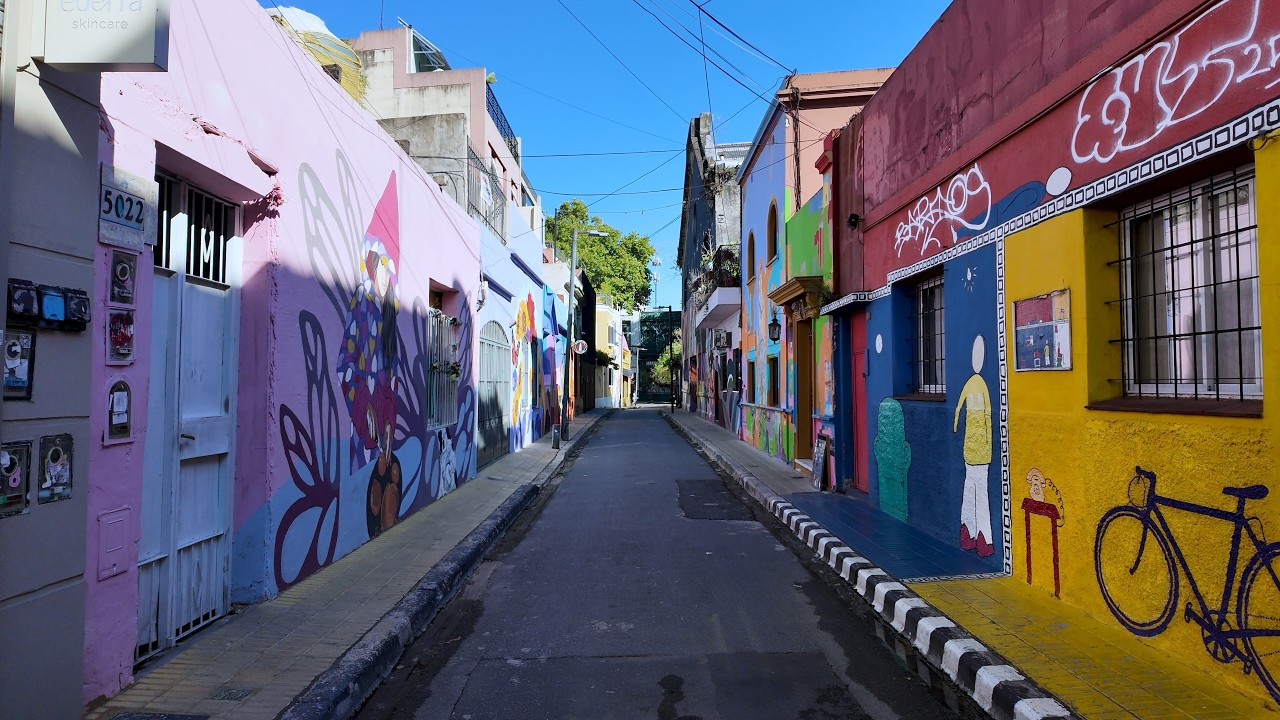 Buenos Aires Morning Walk 4K | Palermo Ambient Sounds — No Talking 🇦🇷
