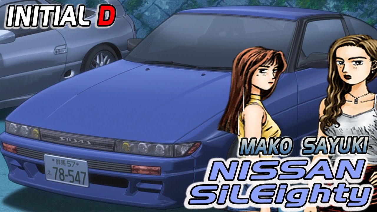 NISSAN SILEIGHTY SIL80 из INITIAL D! 🔰  Красивые девушки на красивой машине!