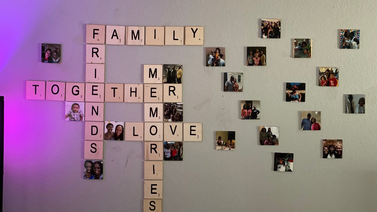 Scrabble Wall Tile’s w/ IKONART Stencil Kit