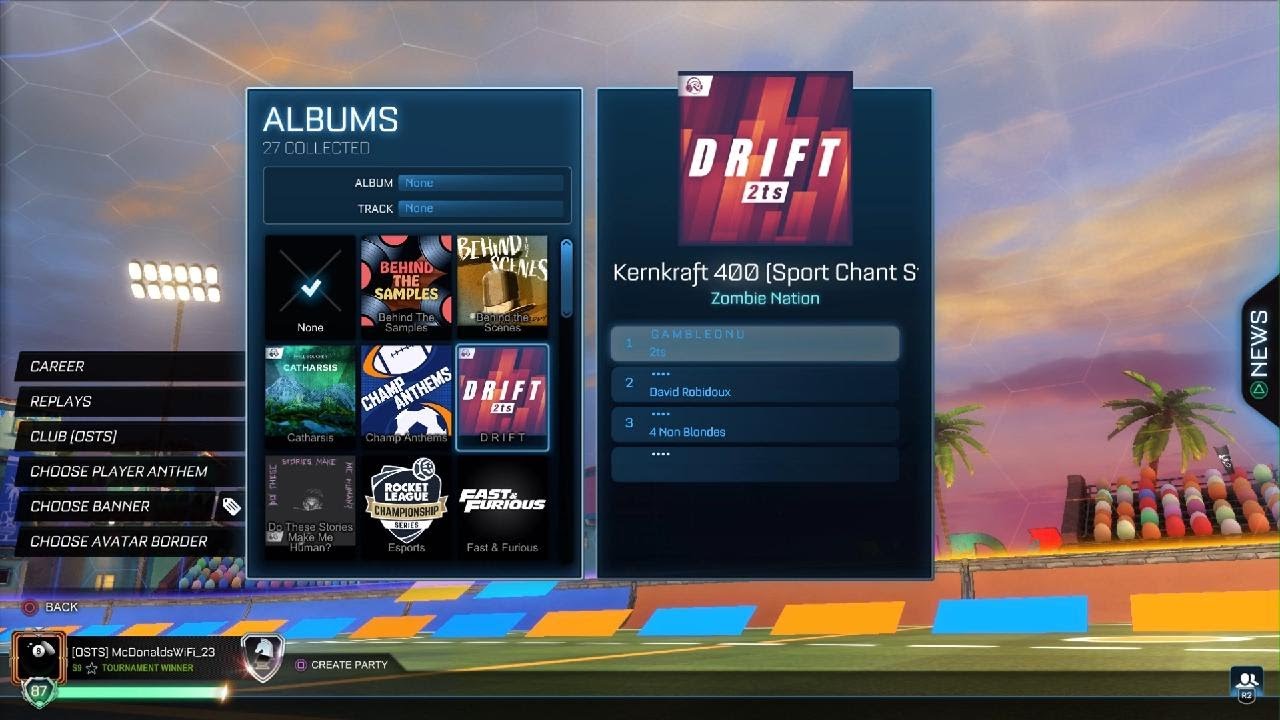 (Rocket League) All The Player Anthem I Have In My Inventory 🔥⚽🥅