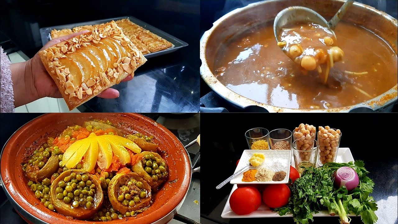 من اليوم ماتبقاي تفكري🤔عشاء حريرة🇲🇦سهلة سريعة/كوتي مسمن بحال شوصو بالتفاح طوب/ طاجين دايز كلام😘