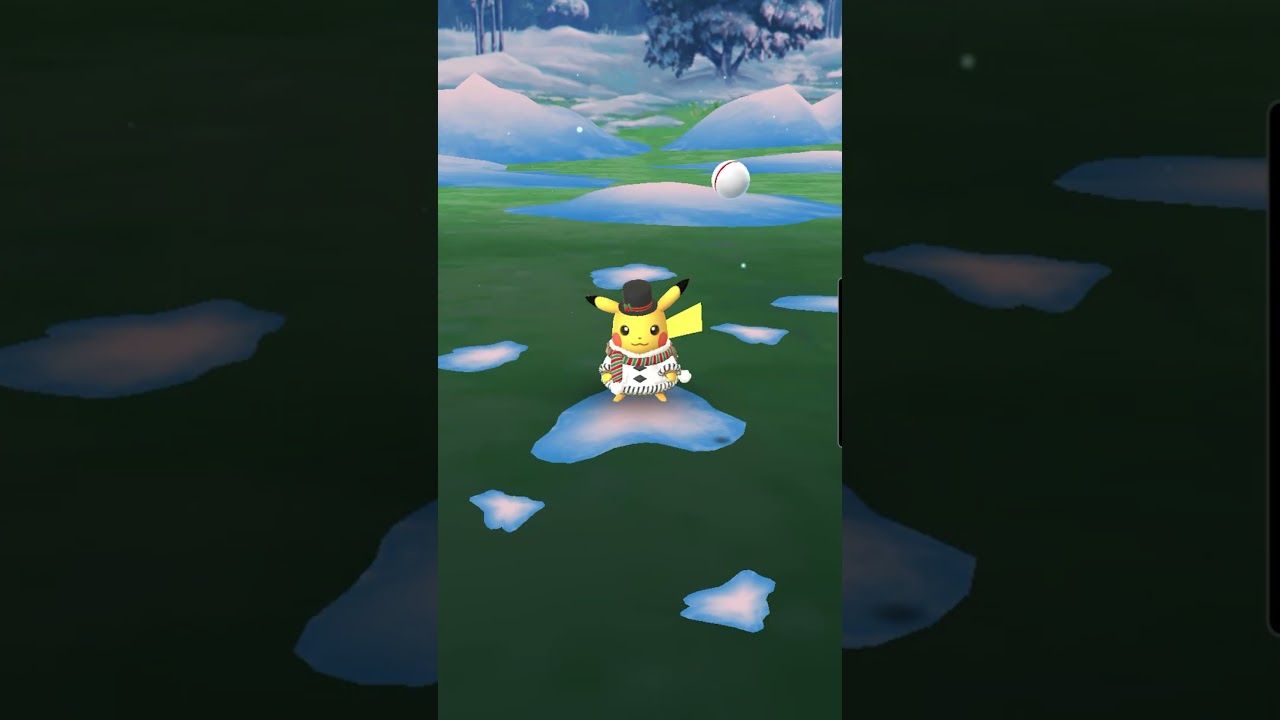 I Caught A Special CHRISTMAS PIKACHU In Pokemon Go 🥳 #shorts #pokemon