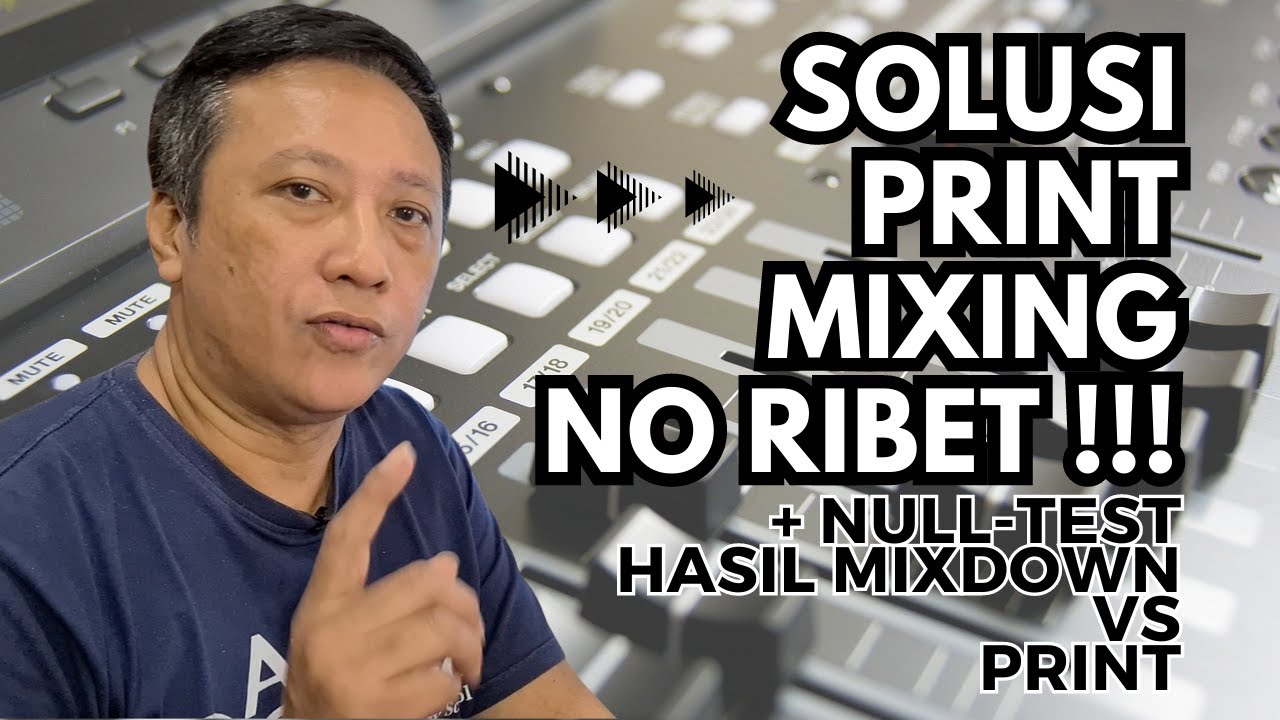 [NULL TEST] Hasil Mixdown DAW Beda Bunyi Dengan Bunyi Saat Mixing + SOLUSI PRINT MIXING, NO RIBET !