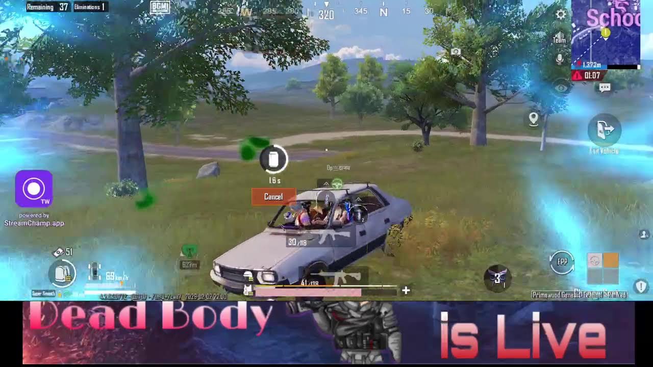 Broadcast powered by StreamChamp