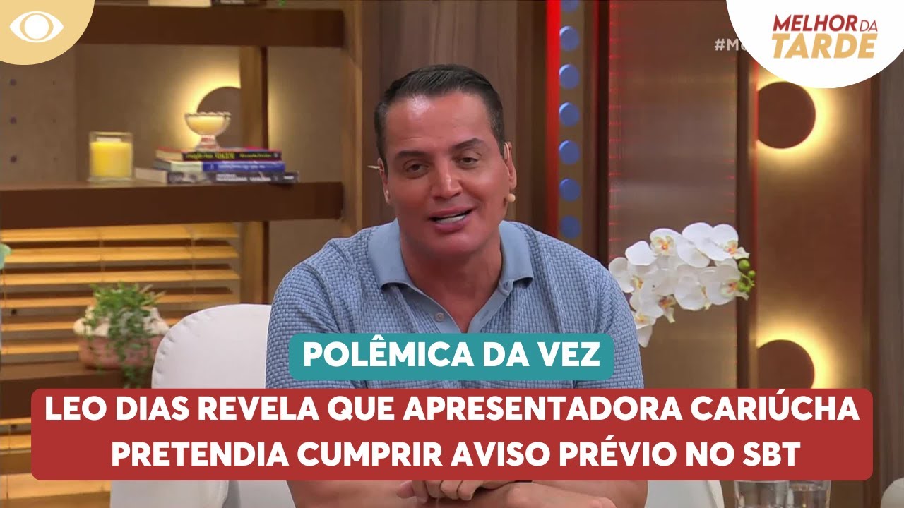 Leo Dias revela que Cariúcha pretendia cumprir aviso prévio no SBT
