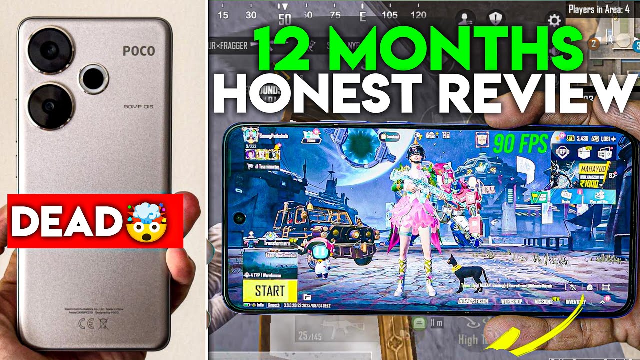 Poco F6 12 Months Gaming Review 2025 | BGMI FPS Test, Heating, Battery Drop & Long-Term Performance