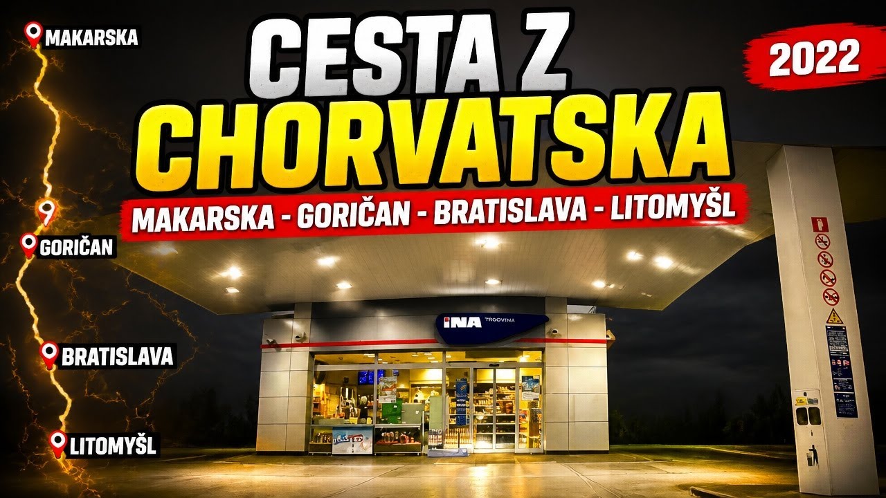 Cesta z Chorvatska/Makarska-Gorican-Bratislava-Litomysl/ 2022