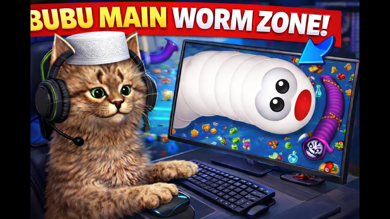 BUBU MAIN ULAR RAKSASA 😱 Auto Panik di Worm Zone!