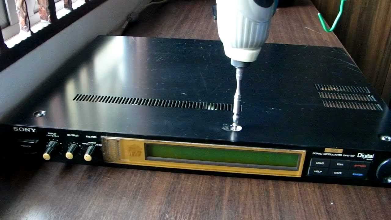 Using impact driver to screw and unscrew an electronic appliance.