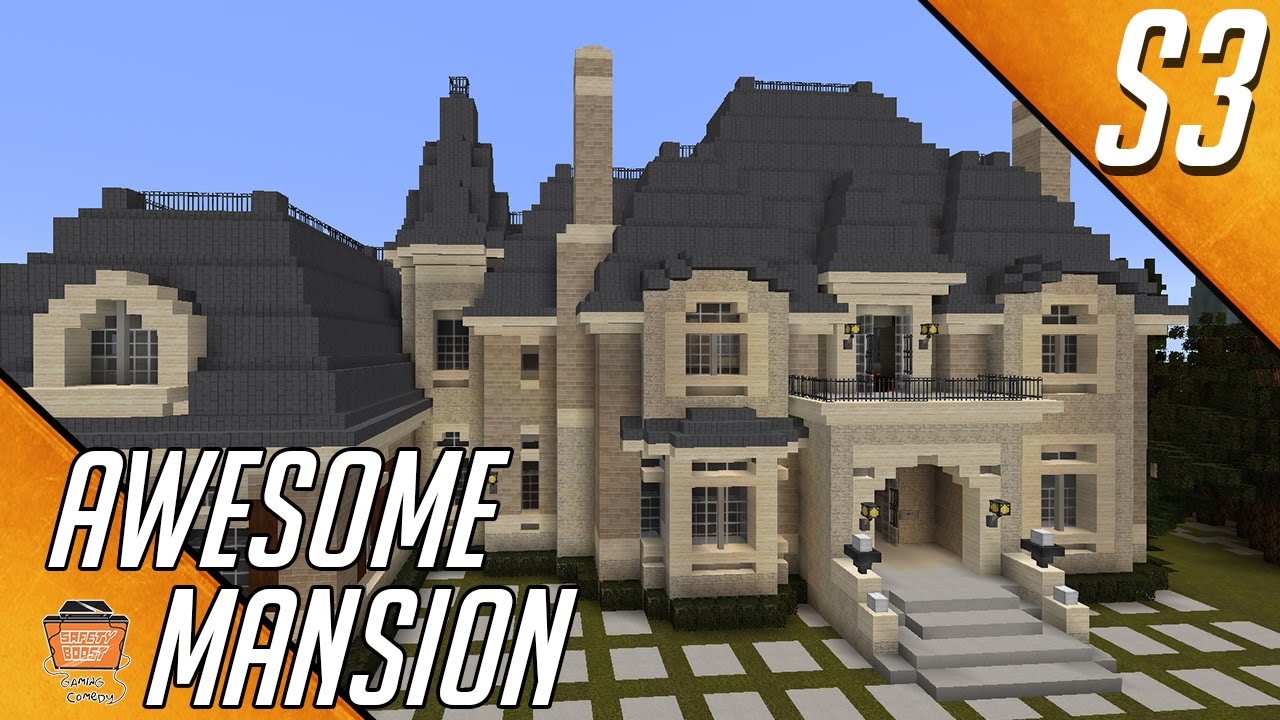 Let's Build a Mansion Part 4 in Minecraft!!