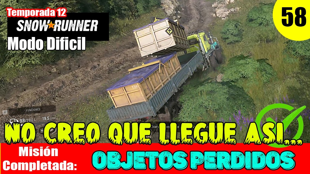 SNOWRUNNER Gameplay Español EP 58 -  Carolina del Norte - Misión COMPLETADA: OBJETOS PERDIDOS