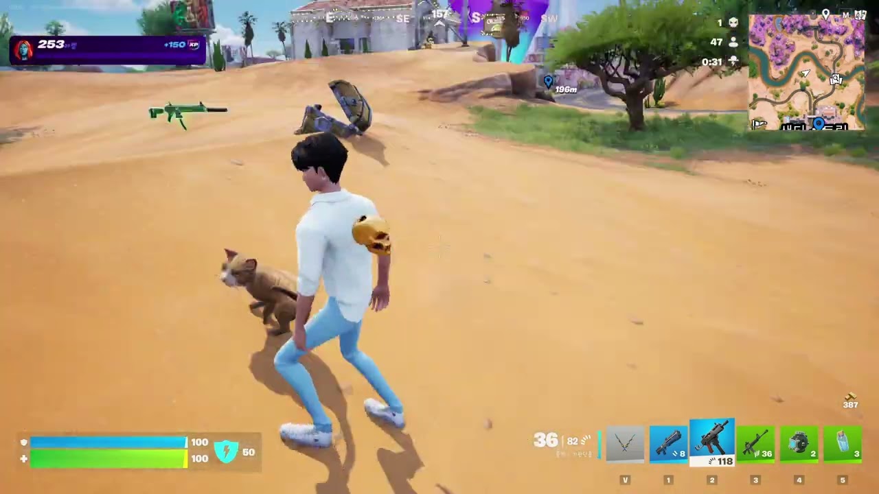 [포트나이트 X 케이팝 데몬 헌터스] 진우 선행 플레이 영상 fortnite K-Pop Demon Hunters Jinu Early Access