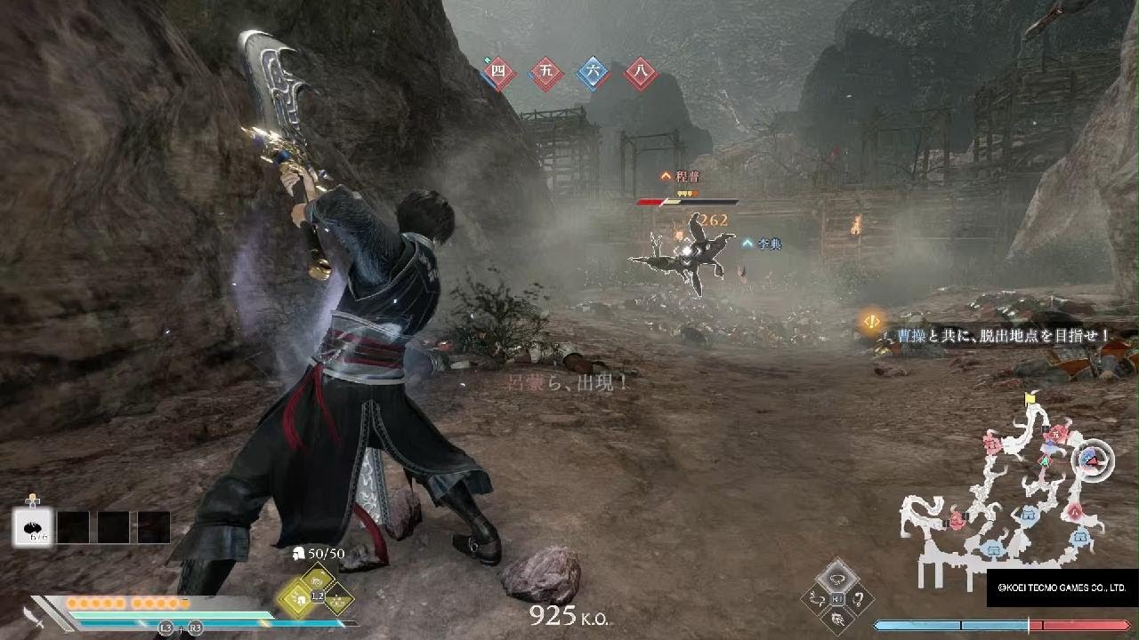 真・三國無双 ORIGINS_【朴刀宣伝動画】華容道の戦い(曹操軍) 難易度:無双に挑む者 味方武将全員生存&敵武将全員撃破
