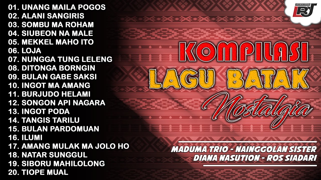 Kompilasi Lagu Batak Nostalgia Maduma Trio, Nainggolan Sister, Diana Nasution & Ross Siadari