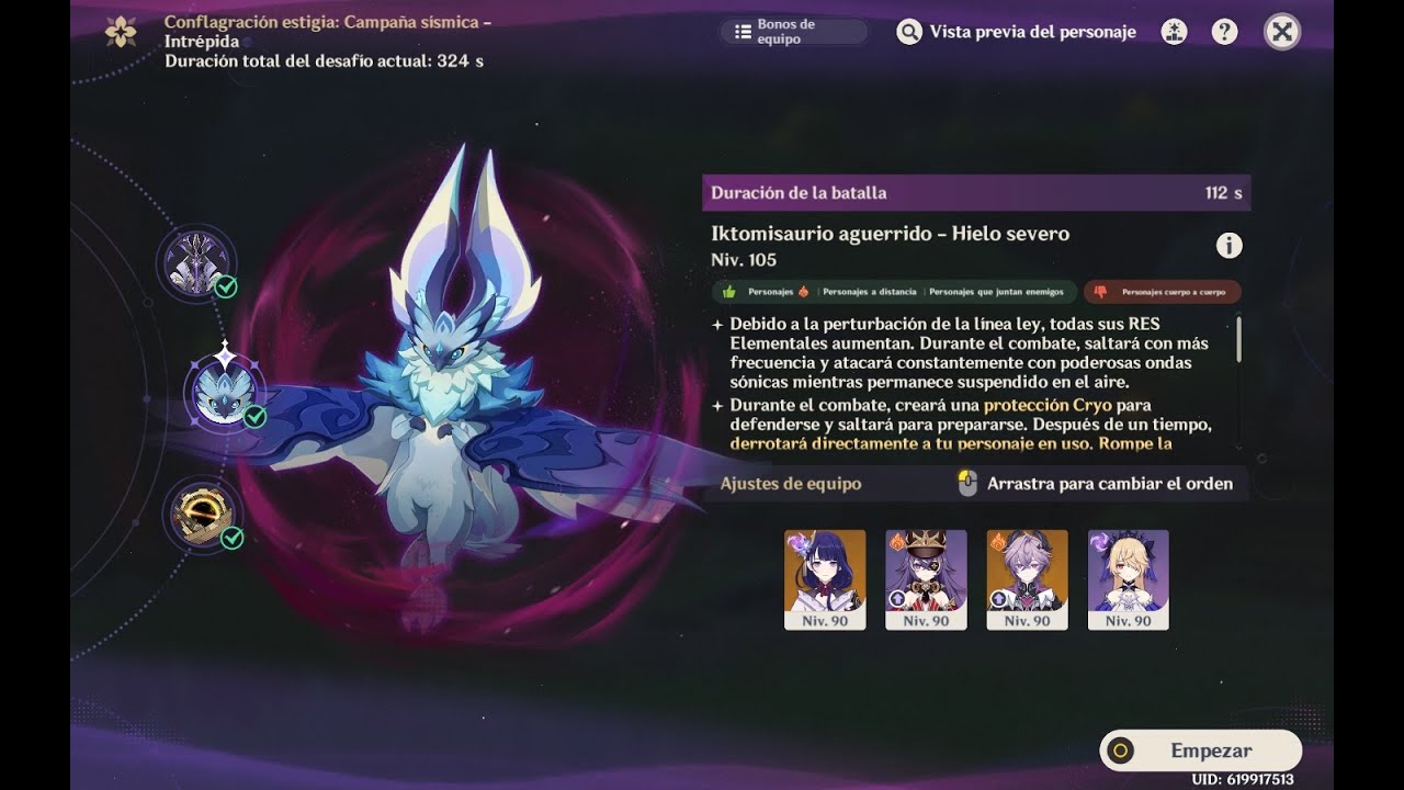 Conflagración estigia 6.2 │ Nivel 5 │ Iktomisaurio Aguerrido (Shogun C2 + Durin C0)