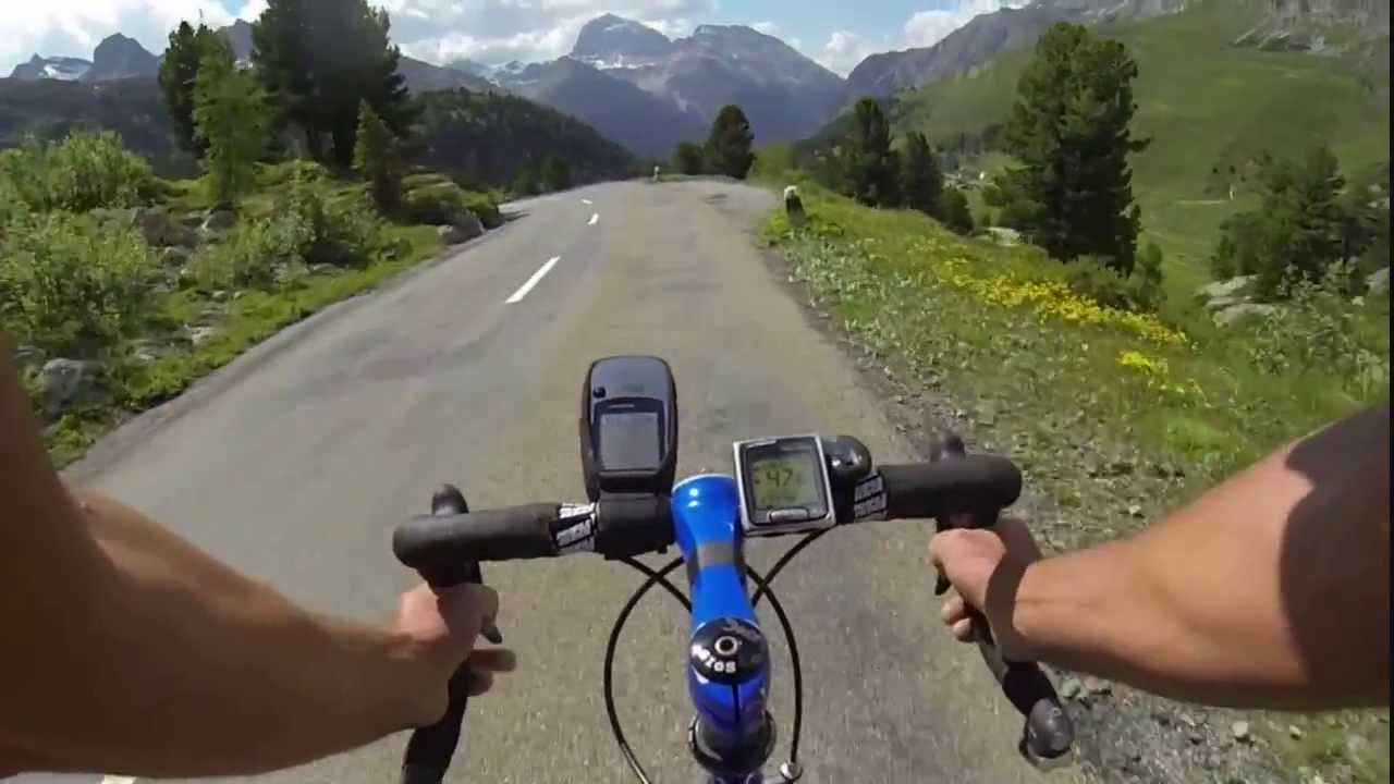 Abfahrt vom Albulapass nach Tiefencastel