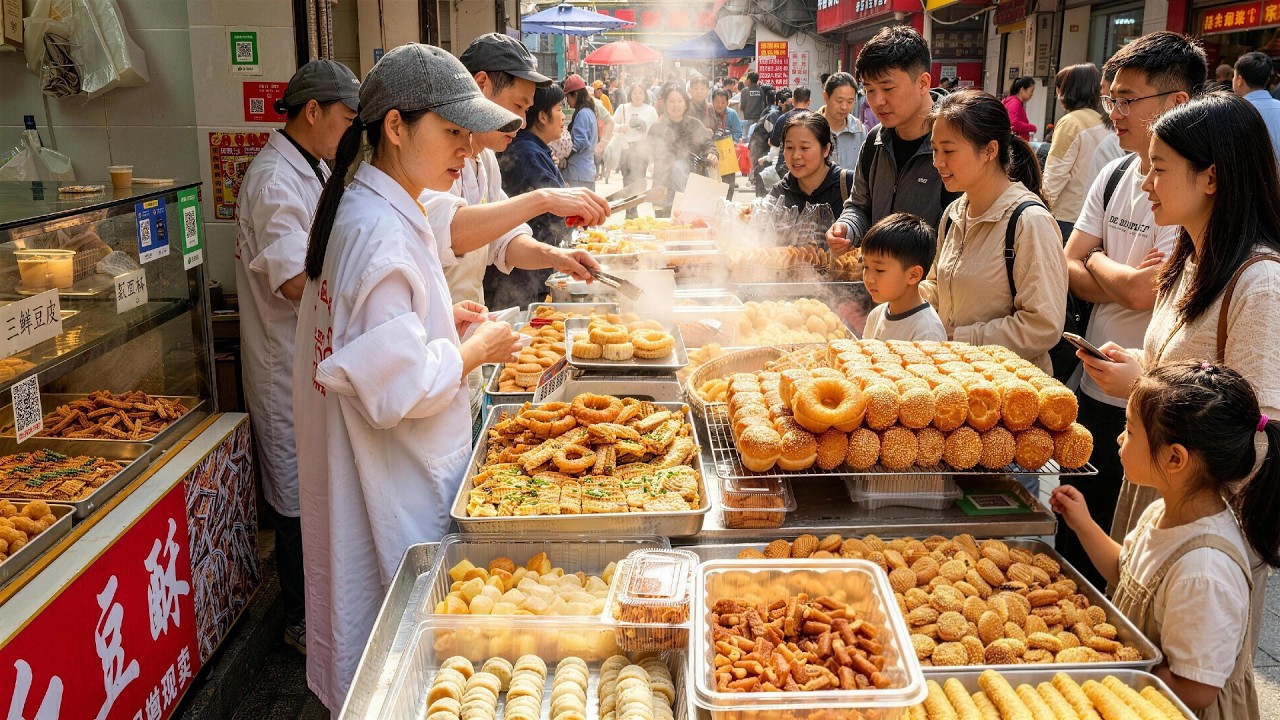 30+ Wuhan Street Foods! Doupi, Hu Tang Noodles & Pan-Fried Buns