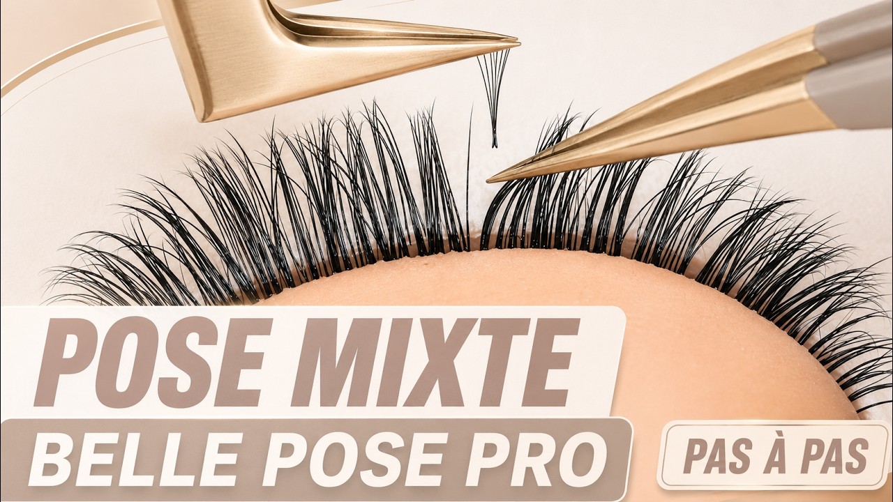 POSE MIXTE : EXTENSIONS DE CILS COMMENT FAIRE UNE BELLE POSE PROFESSIONNELLE