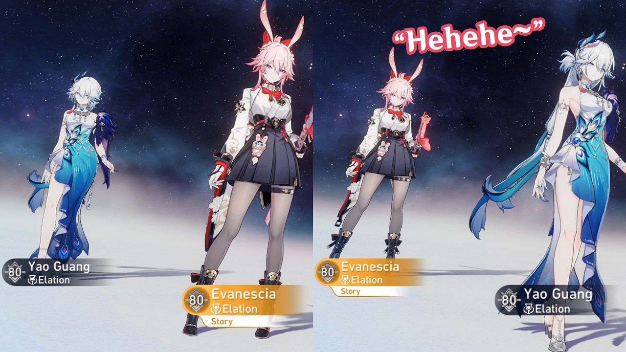Evanescia & Yao Guang reaction when added TOGETHER