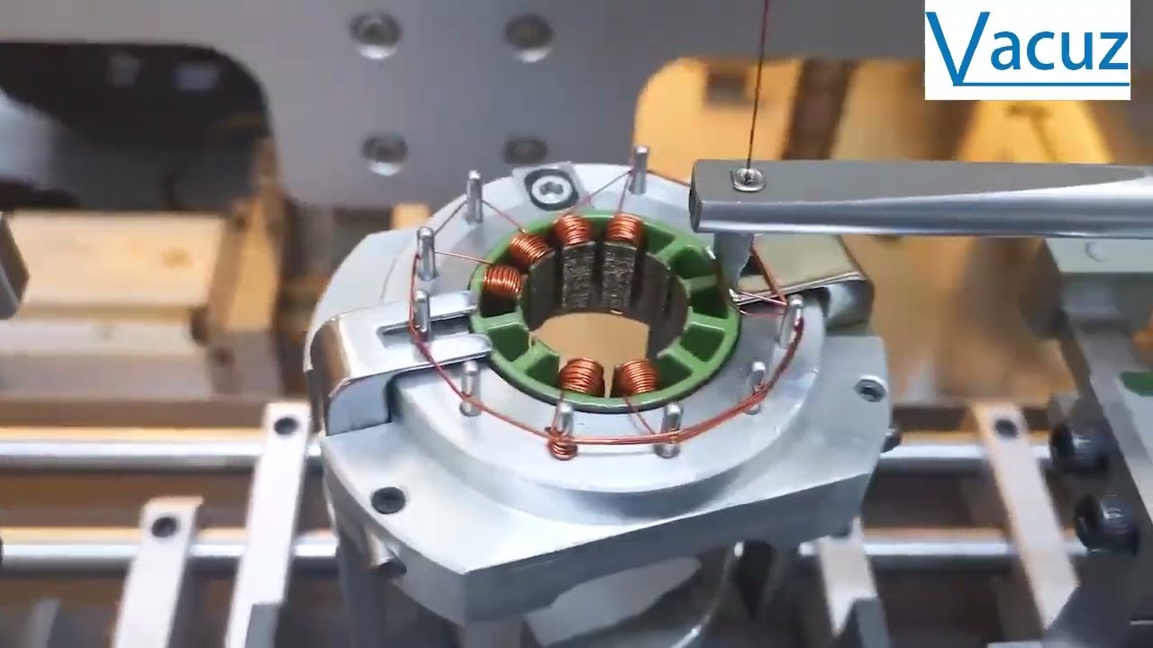 Double Stations Automatic BLDC Brushless Drone Motor Stator Coil Needle Winding Machine Price