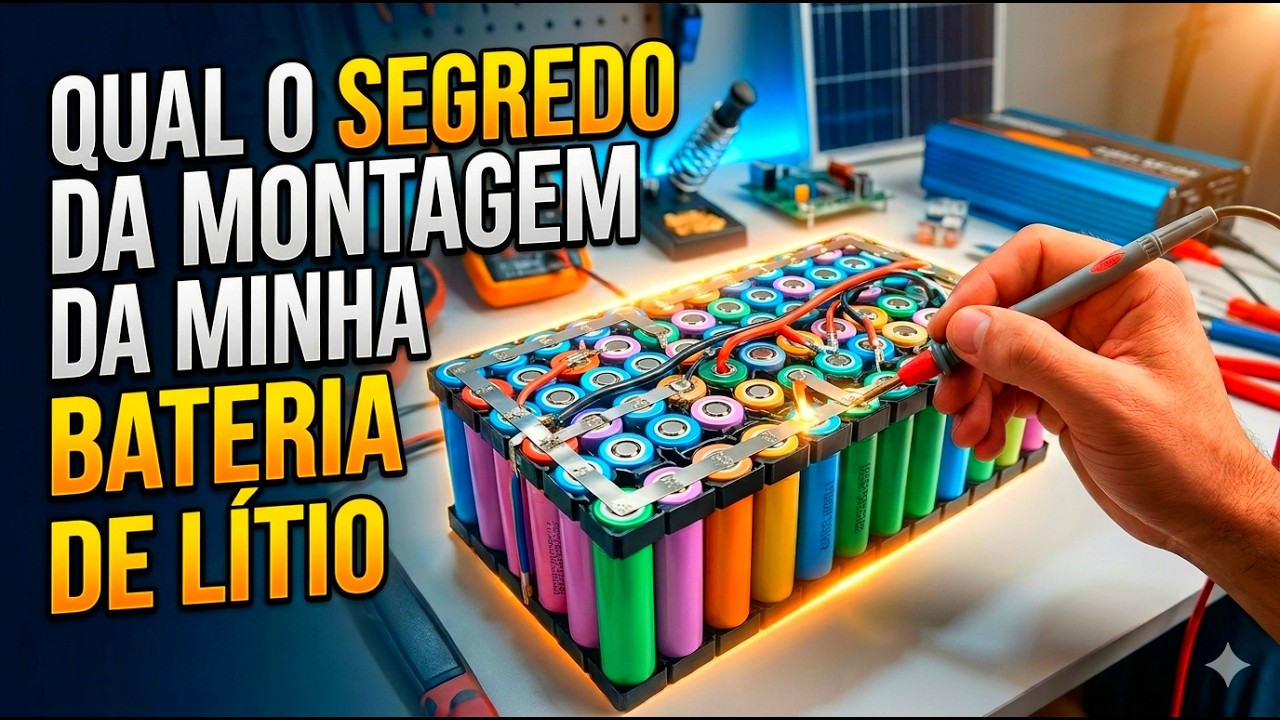 QUAL O SEGREDO DA MONTAGEM DO MEU PAC DE BATERIA , PASSO A PASSO
