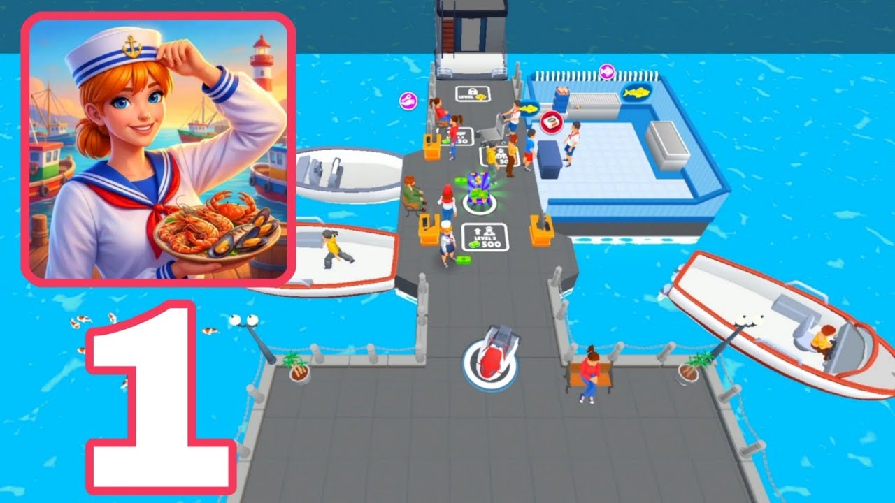 Harbor Life Idle - Gameplay Walkthrough Part 1 - Ships Sail Wealth Flows (Android, iOS)