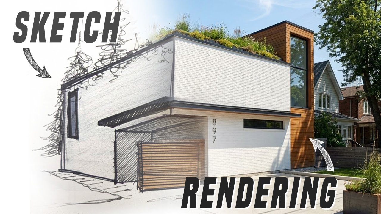 From Sketch to Realistic Rendering in Seconds (Tutorial - Free AI Tool)