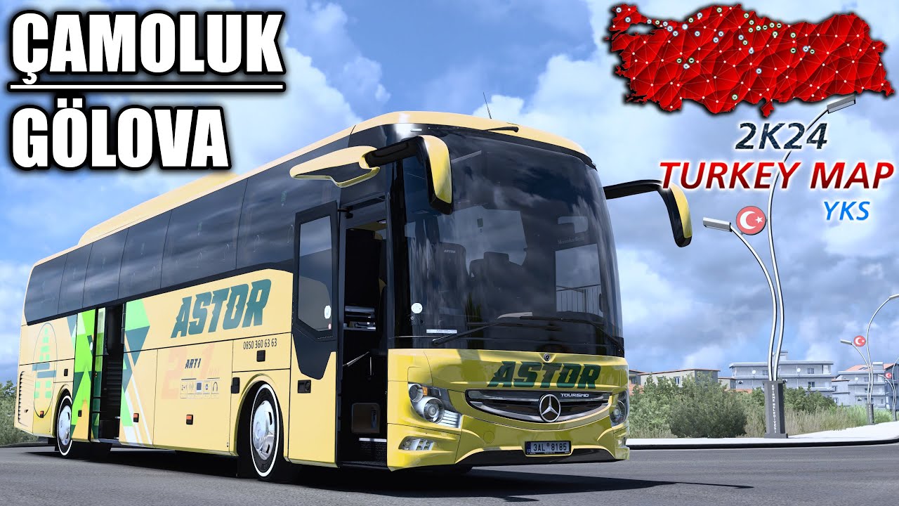 ÇAMOLUK - GÖLOVA !! YENİ GÜNCEL TOURISMO 16RHD VE TÜRKİYE HARİTASI | ETS 2 1.50 !!