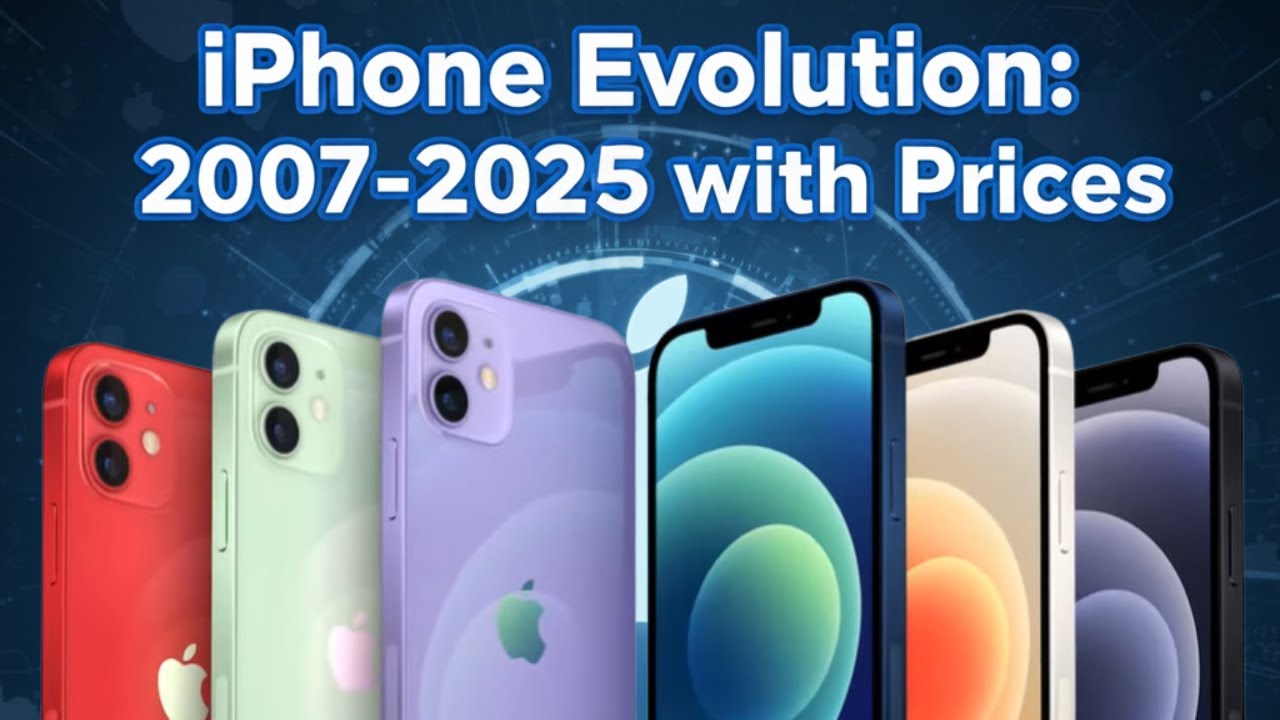 iPhone Evolution: From iPhone 1st Gen (2007) to iPhone 17 (2025) with Launching Prices