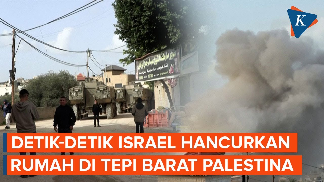 Detik-detik Israel Hancurkan Rumah Tokoh Brigade Al-Qassam di Tepi Barat