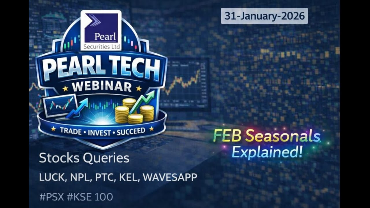 Pearl Tech: KSE-100: February Seasonals + Major Rejection! | Will Supports Hold? | #psx