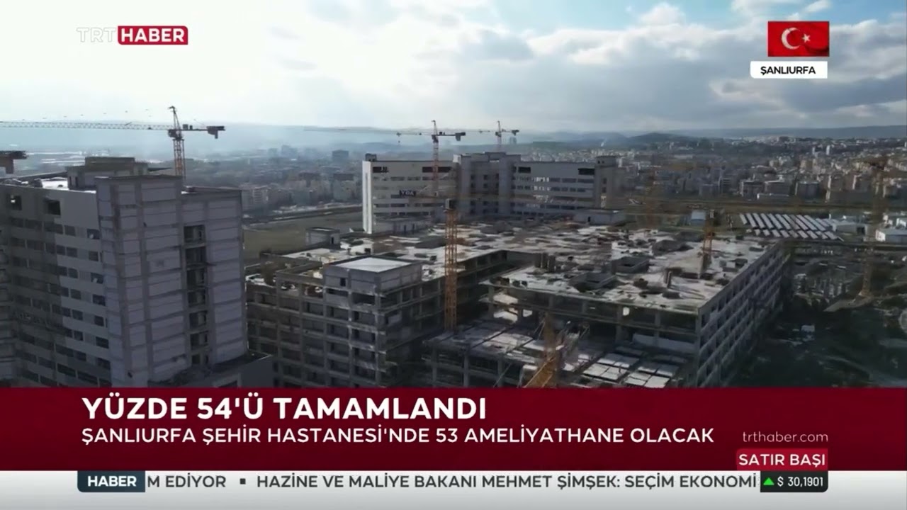 TRT Haber - Şanlıurfa Şehir Hastanesinin Yüzde 54'ü Tamamlandı // Ahmet Hamdi ÇİÇEK