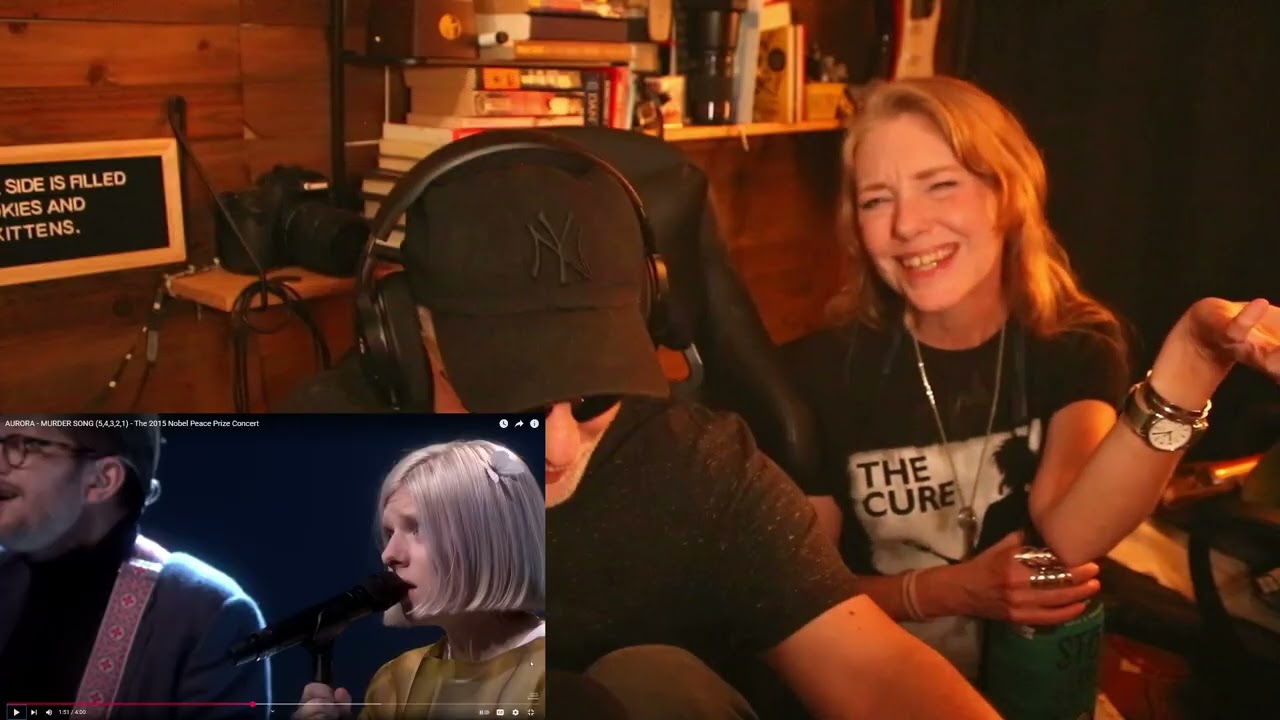 LIVE REACTION TO AURORA - MURDER SONG (5,4,3,2,1) - The 2015 Nobel Peace Prize Concert