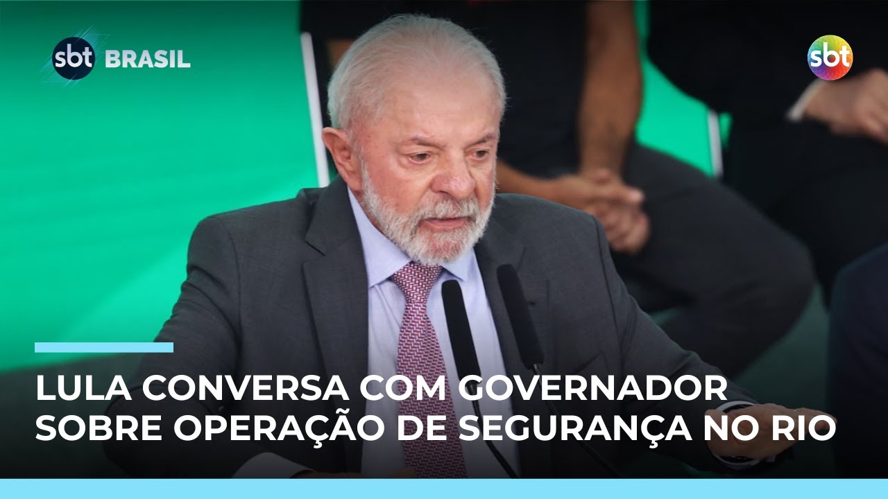 Presidente Lula conversa com governador do Rio sobre opera&ccedil;&atilde;o de seguran&ccedil;a | #SBTBrasil