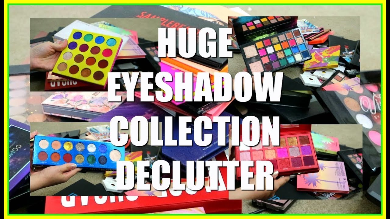 MASSIVE EYESHADOW PALETTE DECLUTTER | MAKEMEUPMISSA