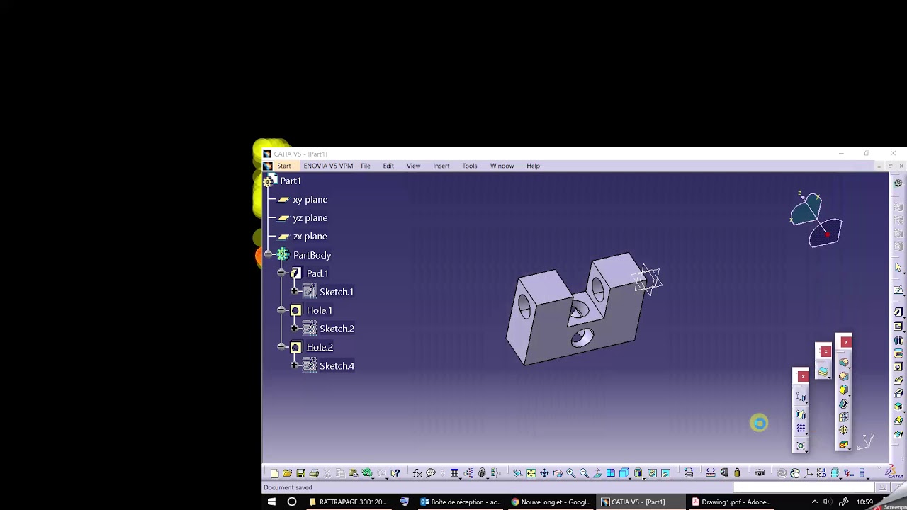 ASSAMBLY UNDER CATIA PART 3