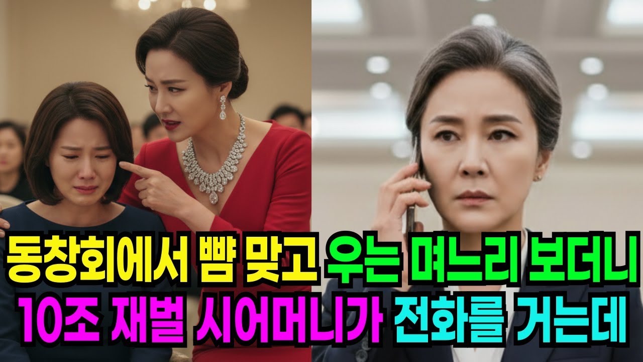 동창회에서 뺨 맞고 울던 며느리를 본 순간, 10조 재벌 시어머니가 전화 한 통으로 전부 박살냈습니다. 노후사연 | 인생사연 | 오디오북