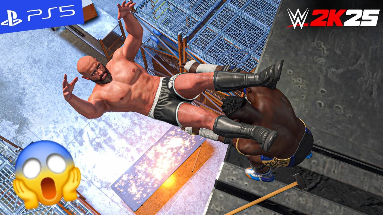 WWE 2k25 - Оба поджигает Русева | PS5