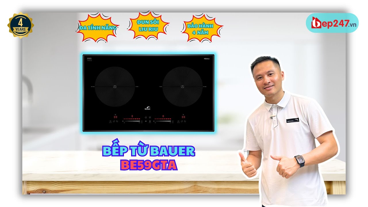 Bếp Từ Bauer BE59GTA | Điểm 10 Không Có Nhưng | BEP247.vn