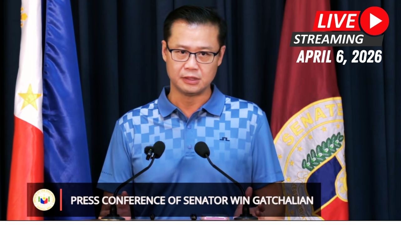 LIVE: Senate Press Conference of Senator Win Gatchalian (April 6, 2026)