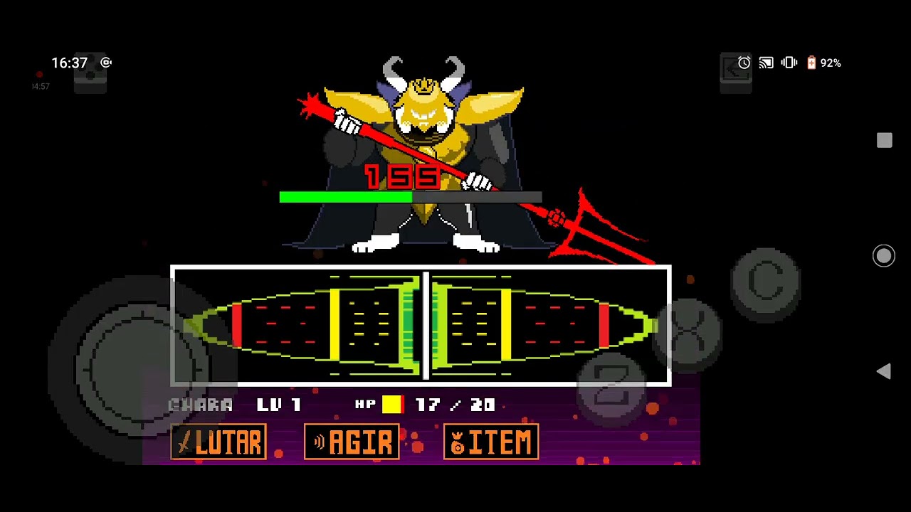 Luta contra pai que foi comprar leite (asgore)