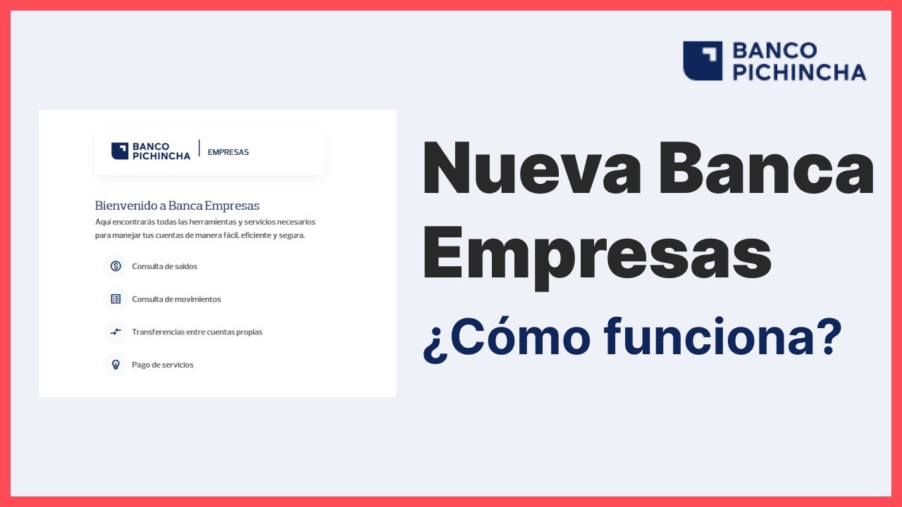 New Business Banking 2/3 Banco Pichincha - Collections and Payments Tutorial 2025