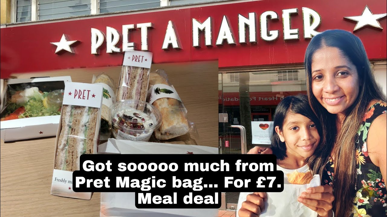 PRET A MANGER MAGIC BAG | SAVING FOOD WASTE | TOO GOOD TO GO UK PRET | LEFTOVERS FOR BREAKFAST |