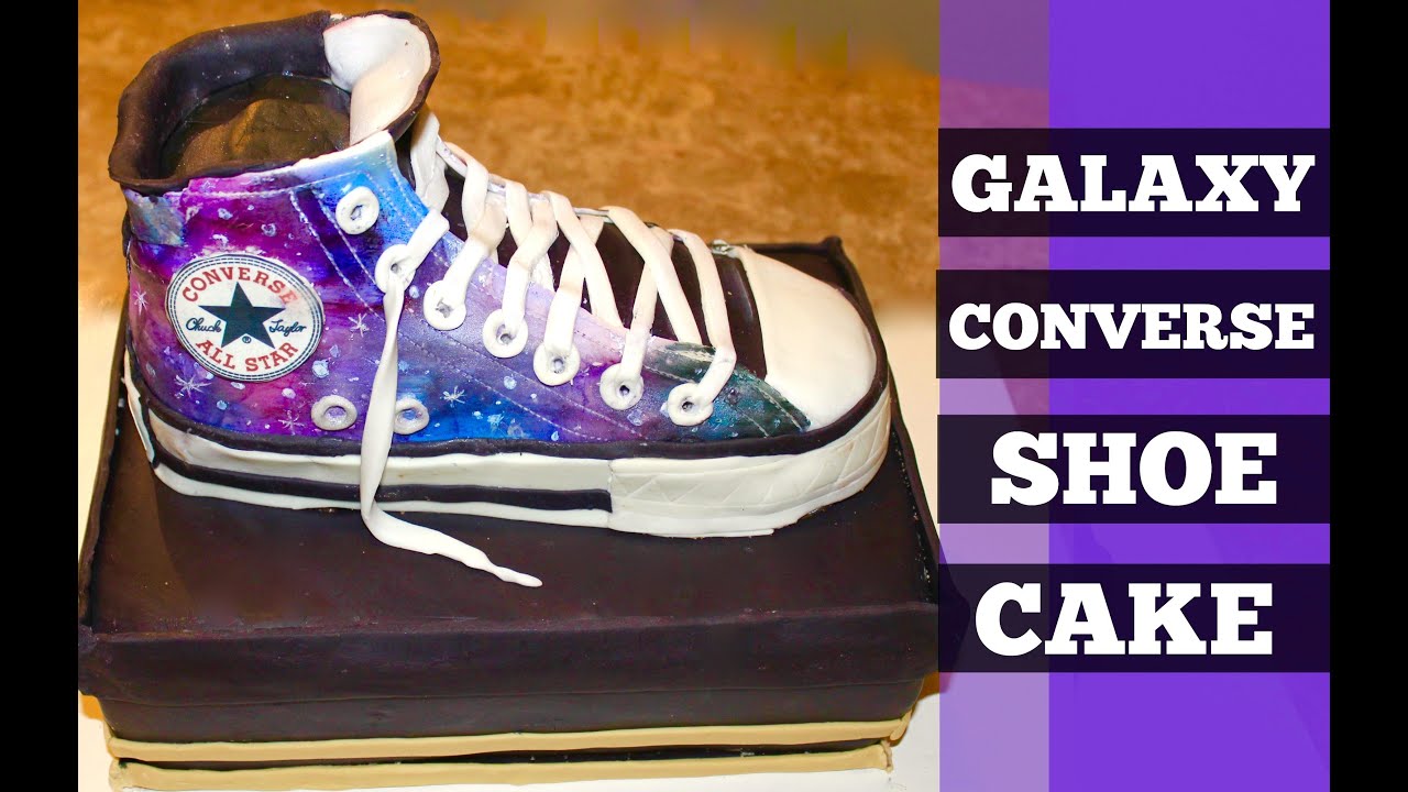 How To Make A Galaxy Converse Shoe Cake