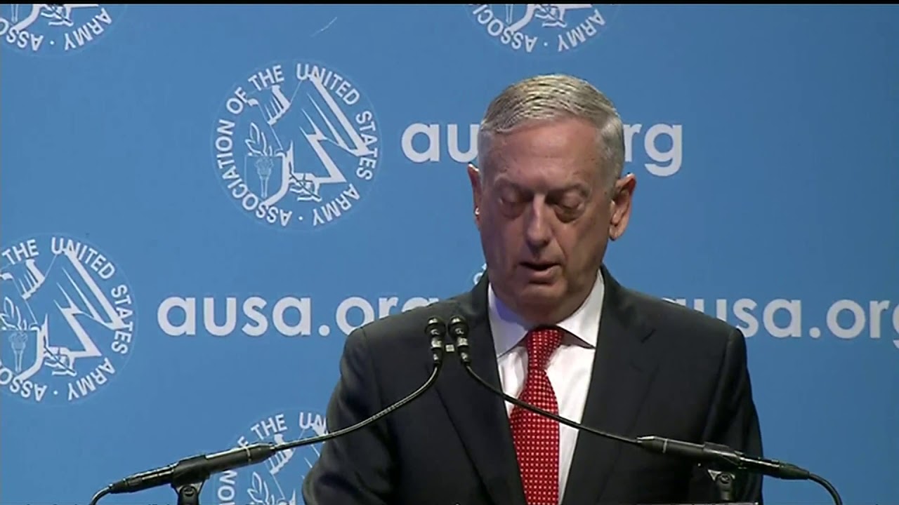 Mattis Speaks at AUSA Annual Meeting